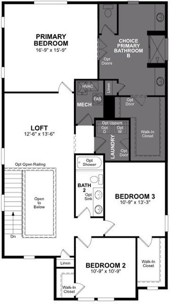 2D floor plan layout of this home in Bethany Grove, Glendale, AZ (Image 3).