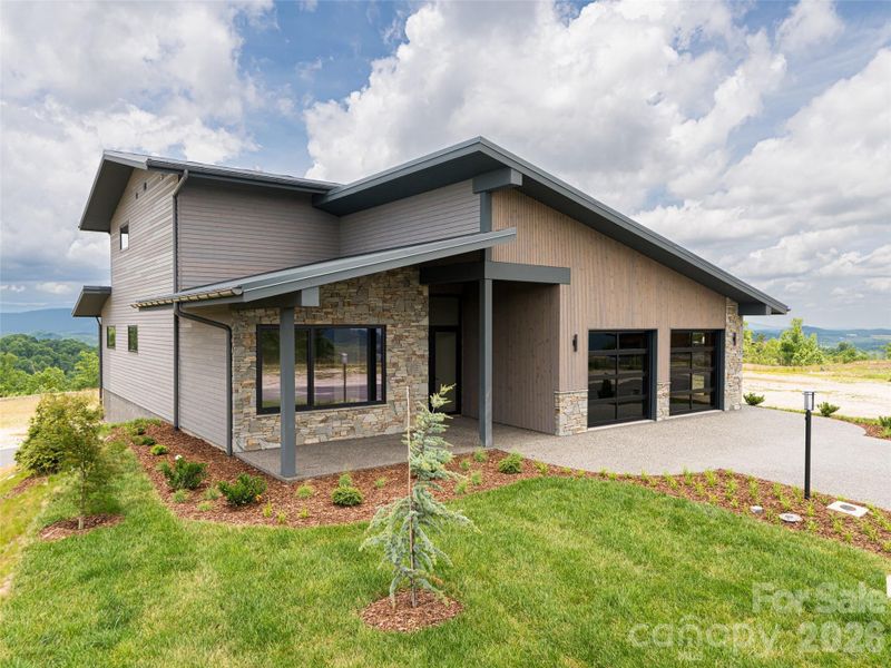 Exterior details and patio area of a home in , Hendersonville (Image 4).