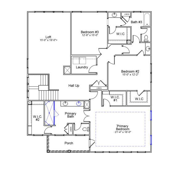 2D floor plan layout of this home in Sweetbrier, Durham, NC (Image 3). 2D floor plan layout of this home in Sweetbrier, Durham, NC (Image 3).
