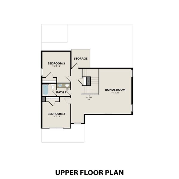 2D floor plan layout for the The Ash M by Davidson Homes LLC in Heartland, Heartland, TX (Image 4). 2D floor plan layout for the The Ash M by Davidson Homes LLC in Heartland, Heartland, TX (Image 4).