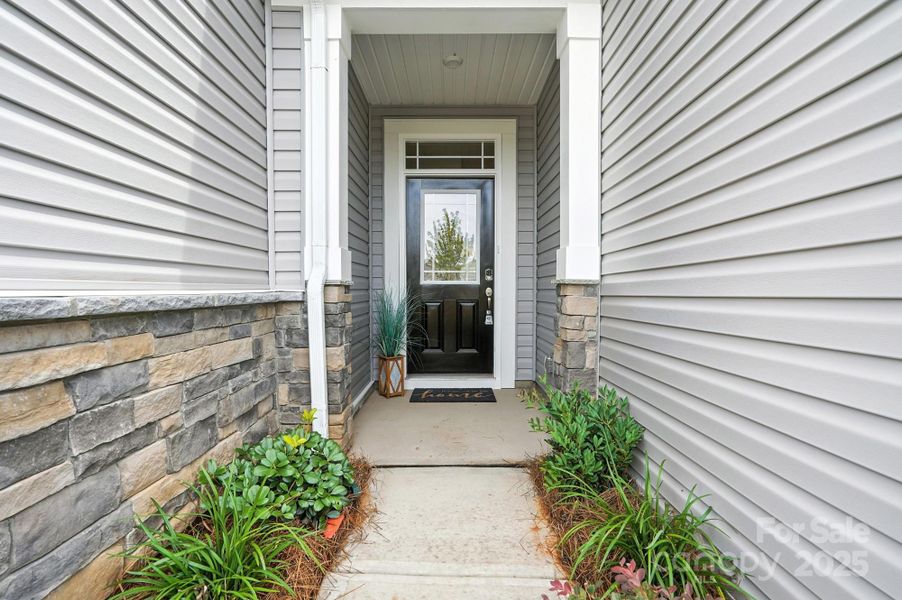 Front exterior of a new home in Bailey Run, Charlotte, NC, highlighting curb appeal (Image 23).