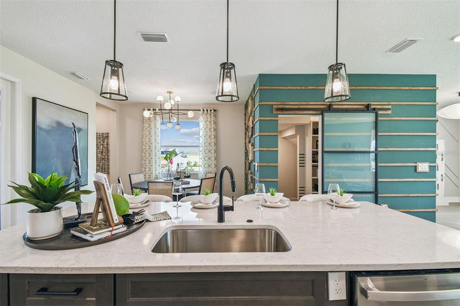 Furnished interior view inside a new home in Lake Star at Ovation, Winter Garden (Image 14).