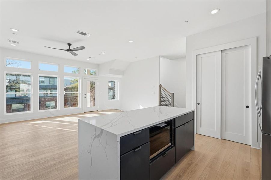 Furnished interior view inside a new home in , Dallas (Image 8).