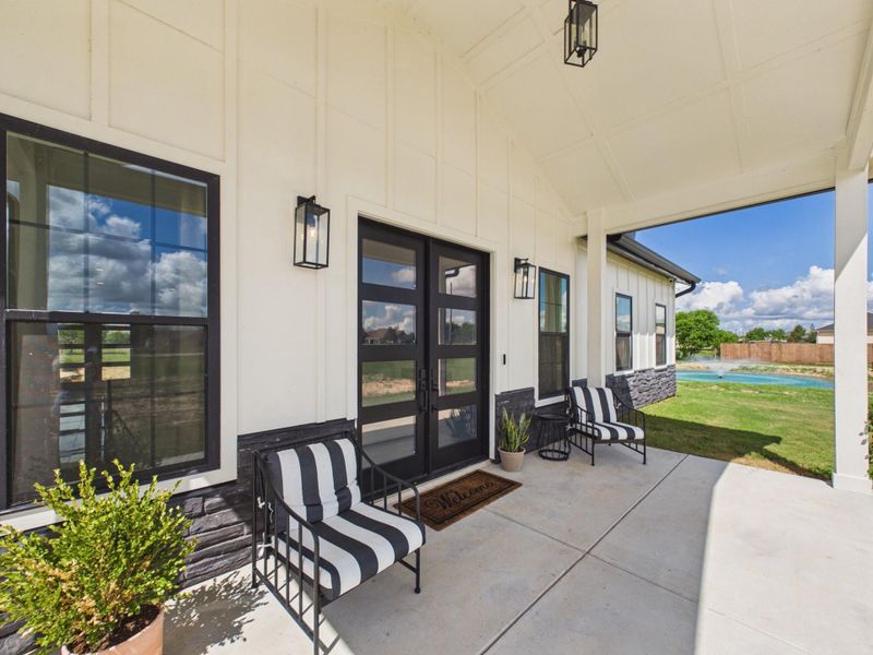 Covered front porch