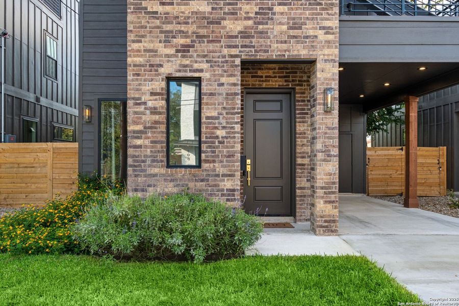 Exterior details and patio area of a home in , San Antonio (Image 4). Exterior details and patio area of a home in , San Antonio (Image 4).