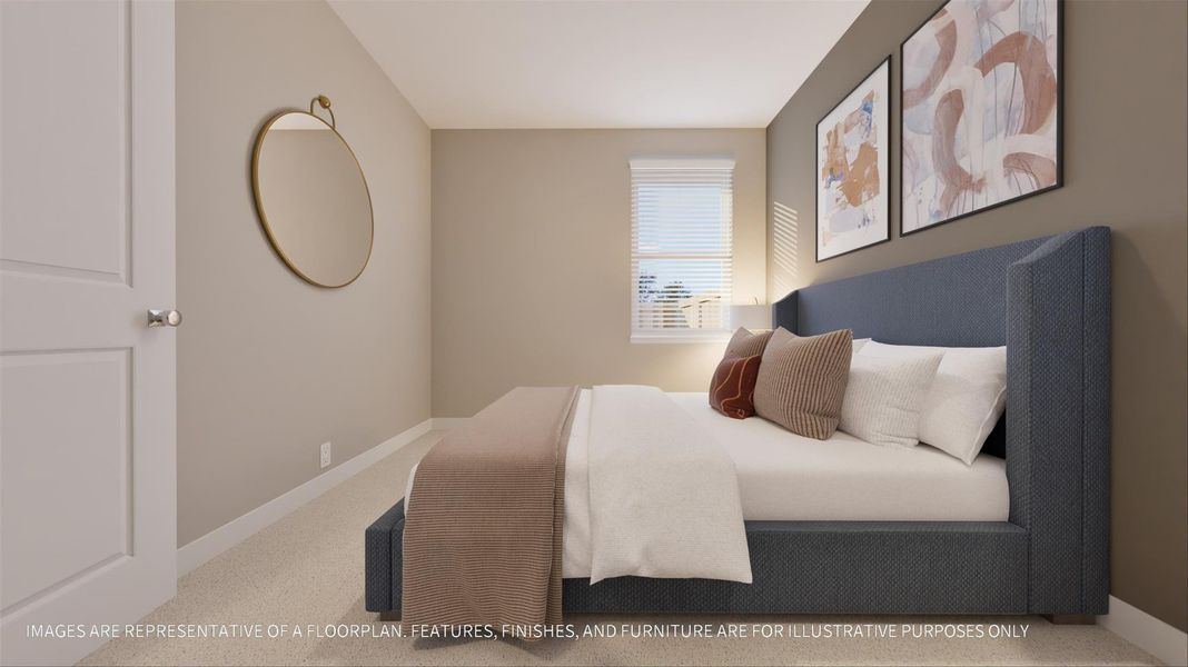 Furnished interior view inside a new home in La Segarra 40', Brookshire (Image 18). Furnished interior view inside a new home in La Segarra 40', Brookshire (Image 18).