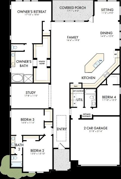 2D floor plan layout of this home in Myrtle Creek, Waxahachie, TX (Image 2). 2D floor plan layout of this home in Myrtle Creek, Waxahachie, TX (Image 2).