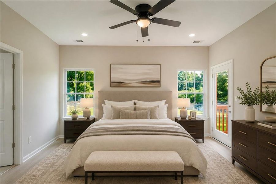 Furnished interior view inside a new home in , Stockbridge (Image 10).