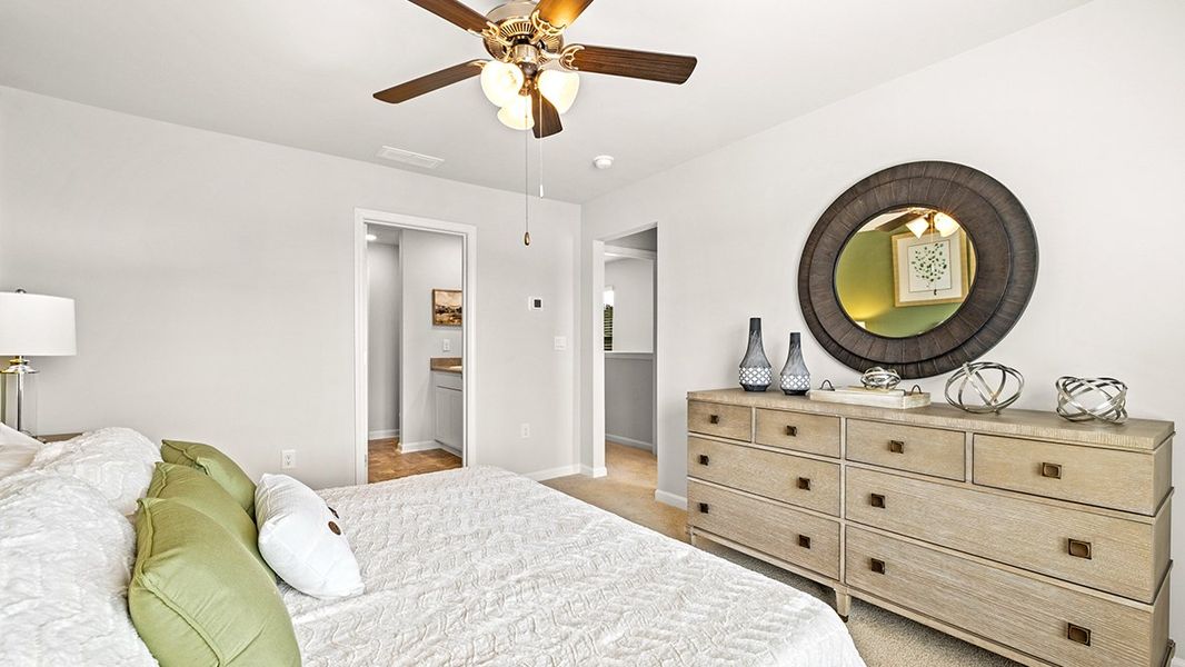 Representative furnished interior of a home built from the Maywood 3 by D.R. Horton in The Parish at Flat Rock Townhomes, Graniteville (Image 14).