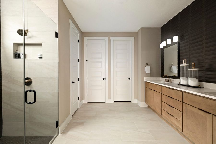 Representative furnished interior of a home built from the McKinney by Tri Pointe Homes in Lariat, Liberty Hill (Image 33).