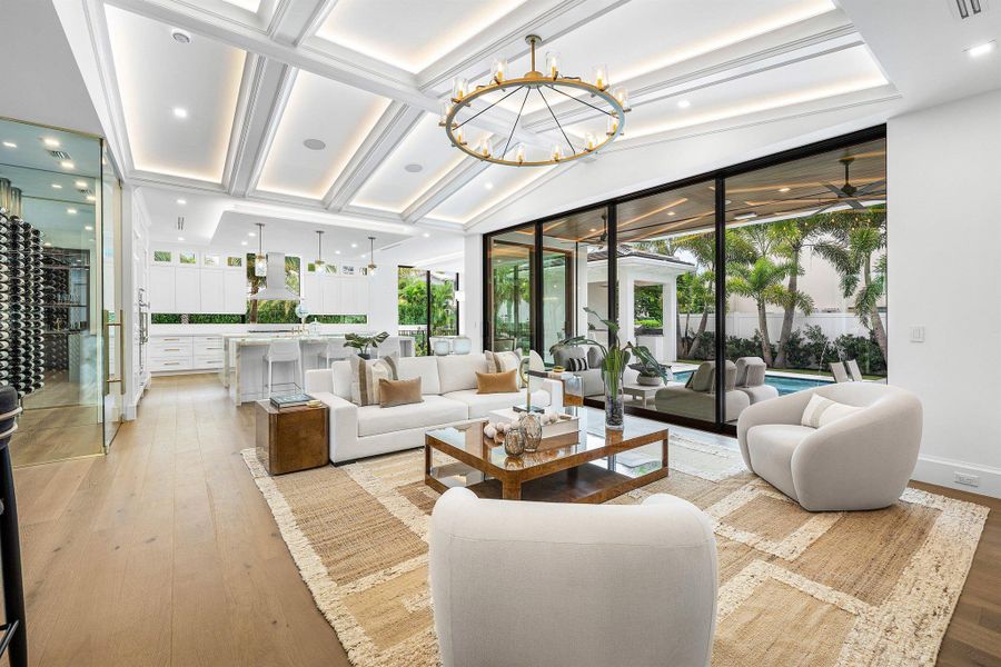 Furnished interior view inside a new home in , Boca Raton (Image 8).