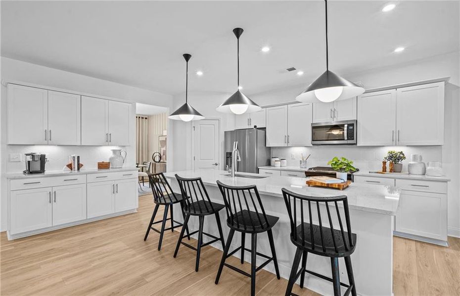 Furnished interior view inside a new home in Briar Creek, Atlanta (Image 9).
