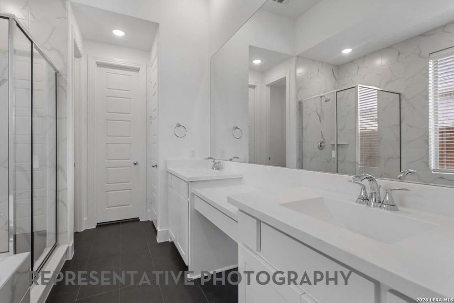 Furnished interior view inside a new home in Prominence, San Antonio (Image 9).