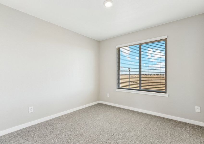The secondary bedrooms have carpet.