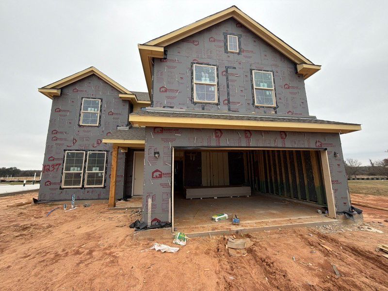 In-progress construction of a new home in Covenant Park, Springtown, TX (Image 4). In-progress construction of a new home in Covenant Park, Springtown, TX (Image 4).