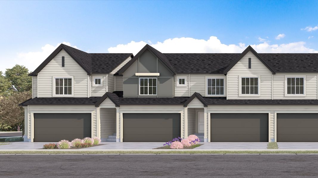 Representative exterior photo of a completed home built from the Oakridge by D.R. Horton in Colly Farm, Stokesdale, NC (Image 18).