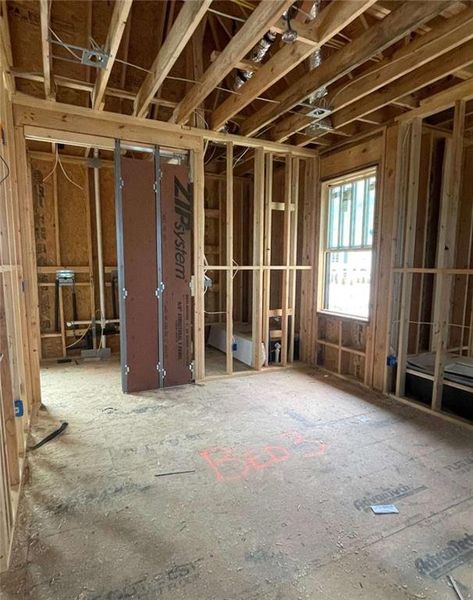 In-progress construction of a new home in , Fayetteville, GA (Image 3).