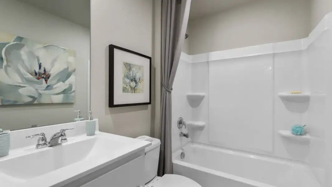 Furnished interior view inside a new home in Rosewood at Beltmill, Fort Worth (Image 32).