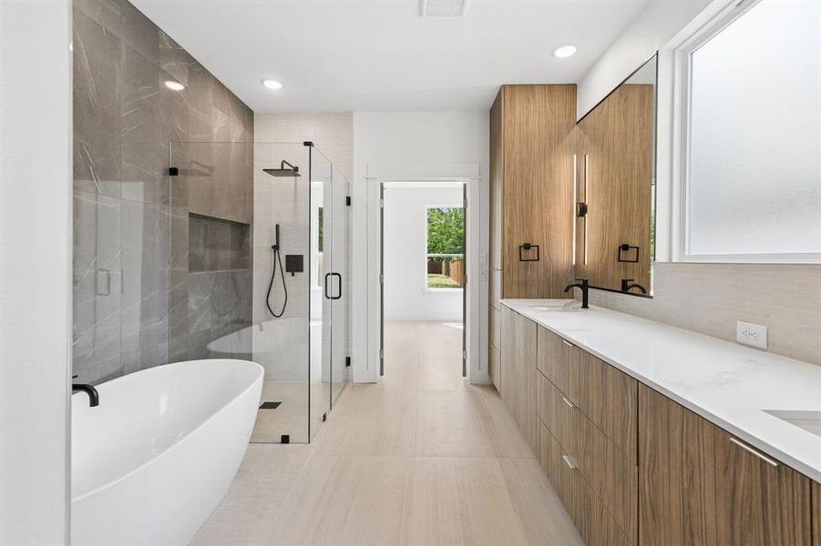 Spa like primary bath.