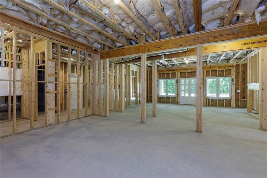 In-progress construction of a new home in , Roswell, GA (Image 75).