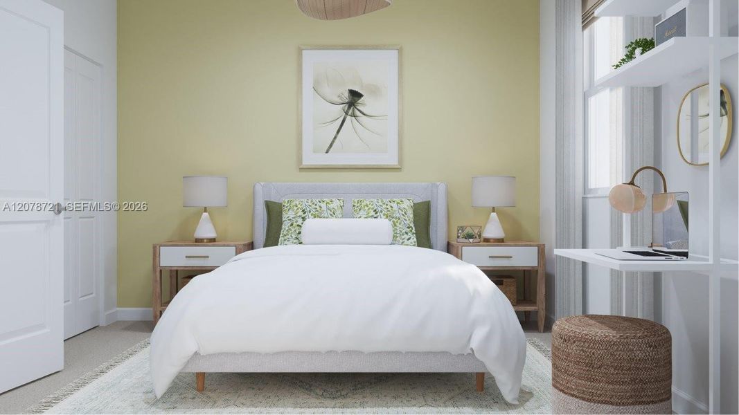Furnished interior view inside a new home in Altamira, Homestead (Image 14).