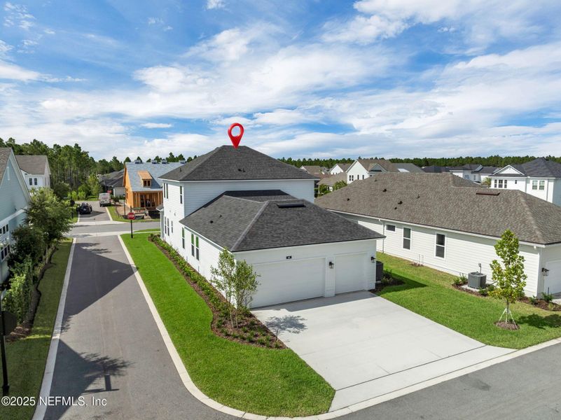 Front exterior of a new home in Seabrook Village at Seabrook, Nocatee, FL, highlighting curb appeal (Image 22). Front exterior of a new home in Seabrook Village at Seabrook, Nocatee, FL, highlighting curb appeal (Image 22).