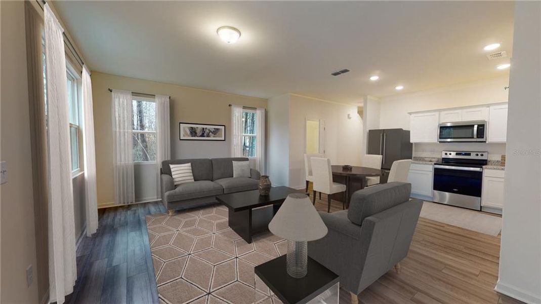 Furnished interior view inside a new home in Vista Walk, Dade City (Image 5).