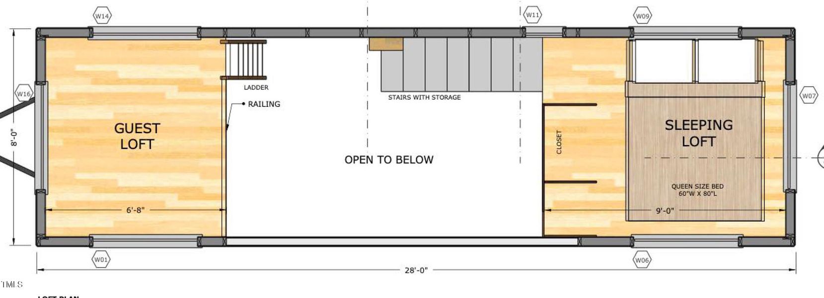 113 Red Oak Dr - Tiny House Floor Plan (