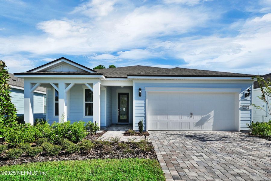 Exterior details and patio area of a home in Del Webb Nocatee, Ponte Vedra (Image 22).