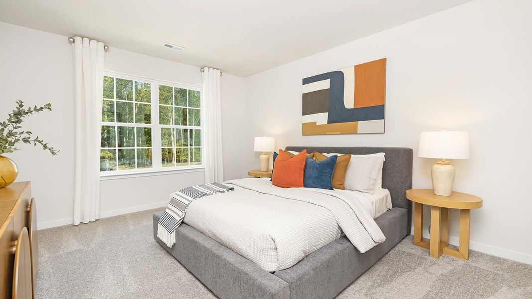Furnished interior view inside a new home in Tap Root Farms, Fletcher (Image 22).