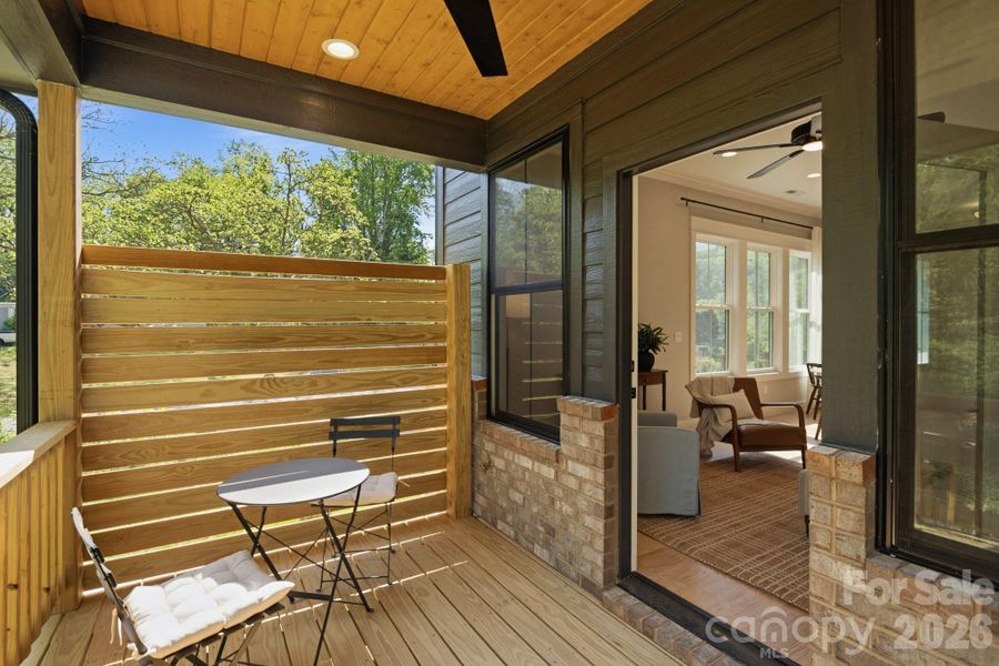 Exterior details and patio area of a home in , Asheville (Image 3).