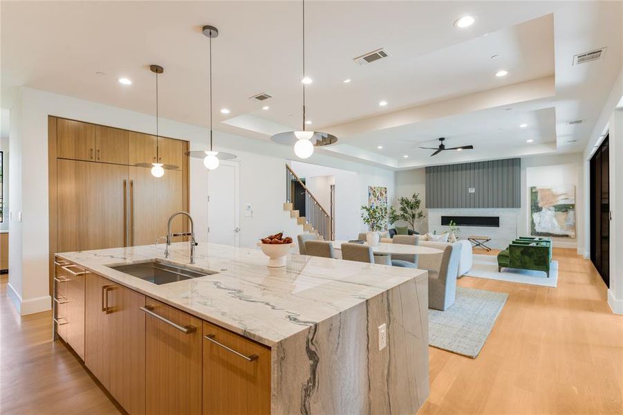 Furnished interior view inside a new home in , Dallas (Image 8). Furnished interior view inside a new home in , Dallas (Image 8).