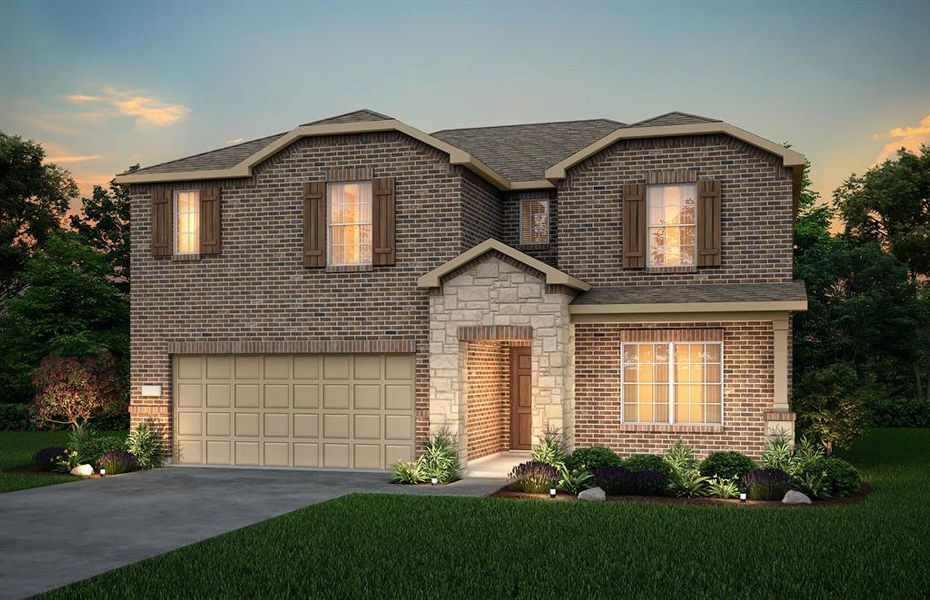 Beautiful two-story home available at Townsend Green in Denton