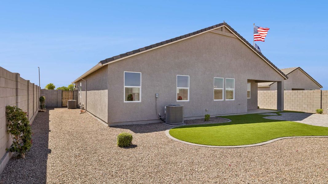 Exterior details and patio area of a home in Carlton Commons, Casa Grande (Image 25). Exterior details and patio area of a home in Carlton Commons, Casa Grande (Image 25).