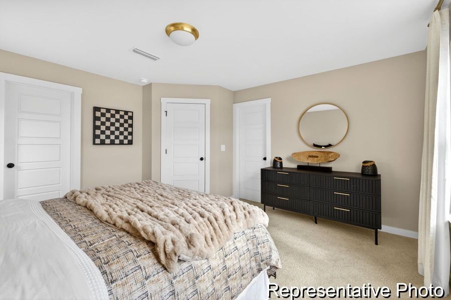 Furnished interior view inside a new home in North District at Flowers Plantation Townhomes, Clayton (Image 14). Furnished interior view inside a new home in North District at Flowers Plantation Townhomes, Clayton (Image 14).