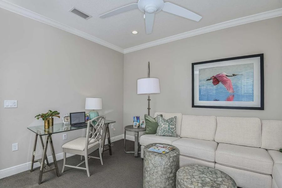 Furnished interior view inside a new home in Boca Royale Golf and Country Club at Wellen Park, Englewood (Image 12). Furnished interior view inside a new home in Boca Royale Golf and Country Club at Wellen Park, Englewood (Image 12).