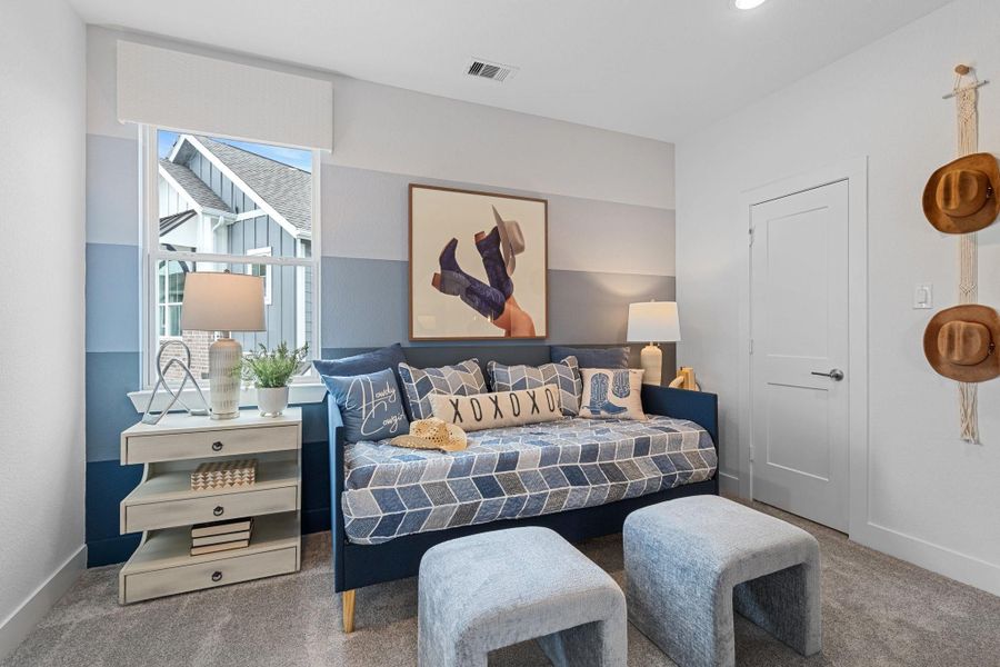 Furnished interior view inside a new home in Bridgeland, Cypress (Image 9).
