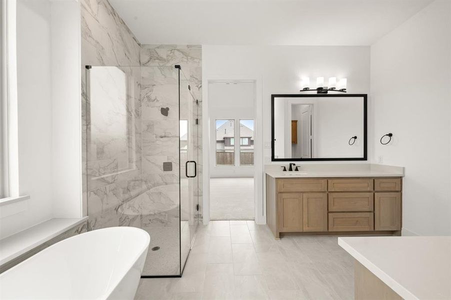 Furnished interior view inside a new home in La Frontera, Fort Worth (Image 14).