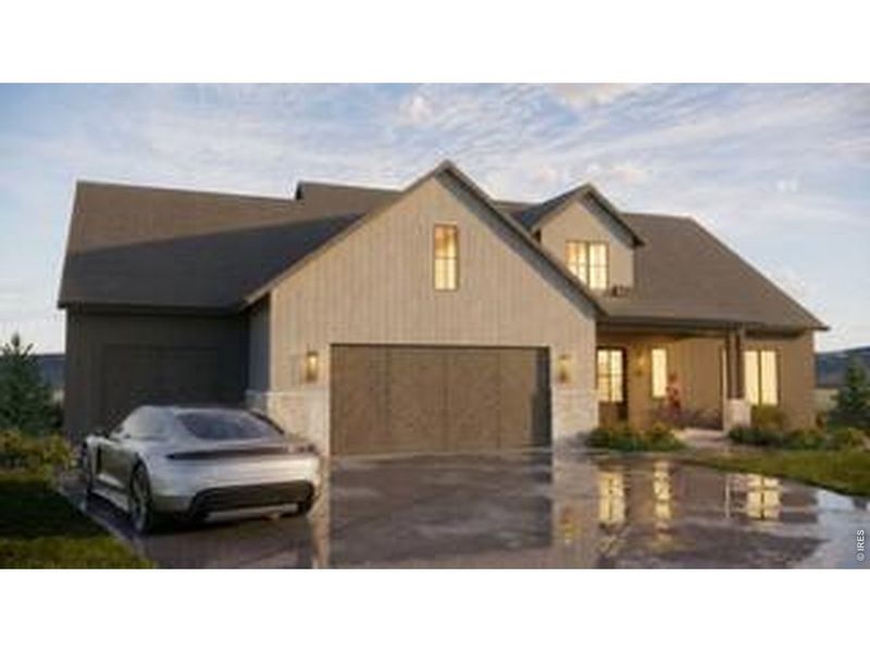 Front exterior of a new home in , Berthoud, CO, highlighting curb appeal (Image 8).