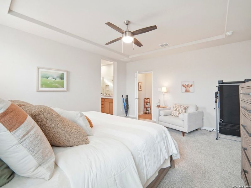 Furnished interior view inside a new home in Hunter's Ranch, San Antonio (Image 27).