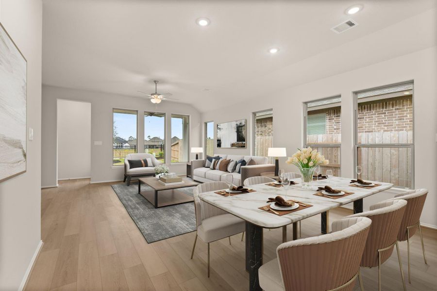 Furnished interior view inside a new home in Two Step Farm, Montgomery (Image 5).
