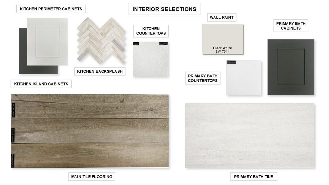 Sample of building materials used in homes in Bridgeland 45', Cypress (Image 2).