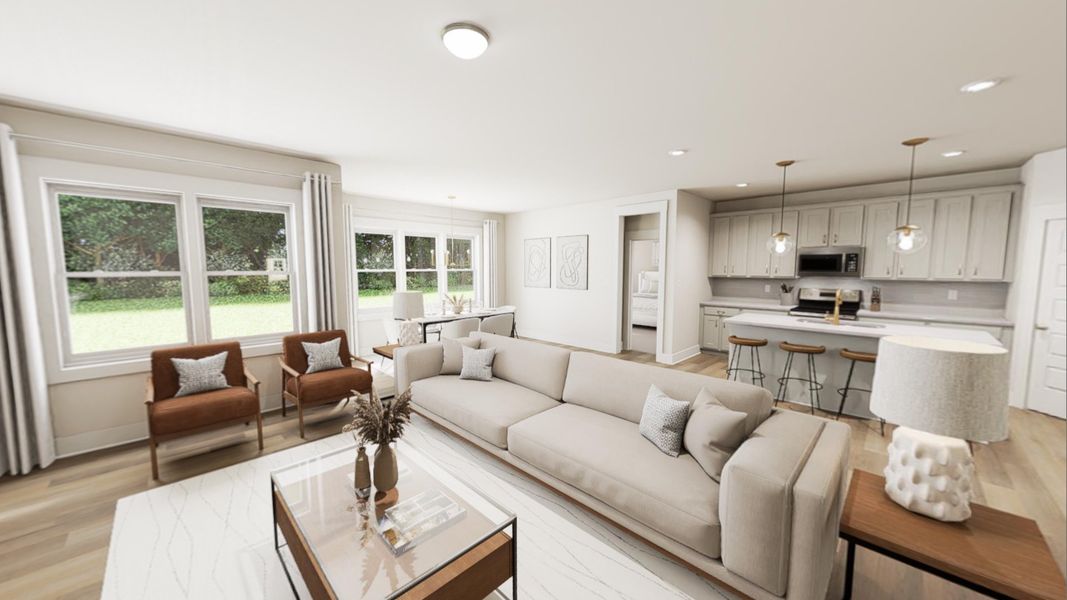 Furnished interior view inside a new home in Havenbrooke, Kernersville (Image 5).