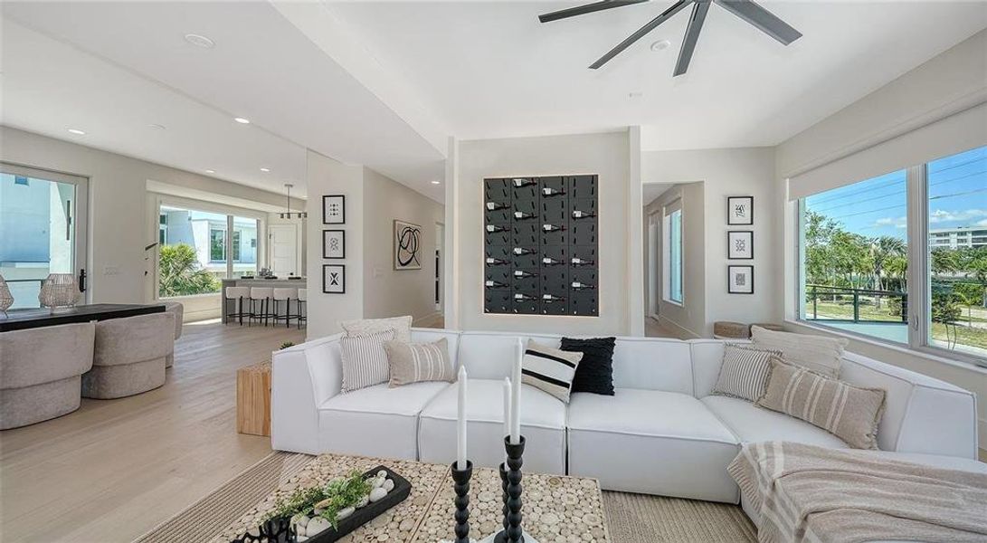 Furnished interior view inside a new home in , Sarasota (Image 52).