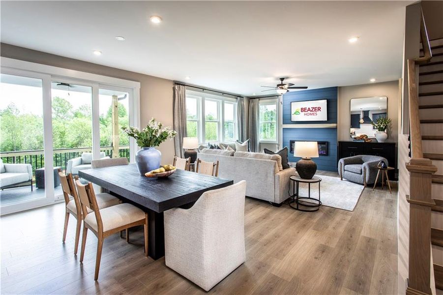 Furnished interior view inside a new home in Wisteria at GreenHouse, Marietta (Image 7).