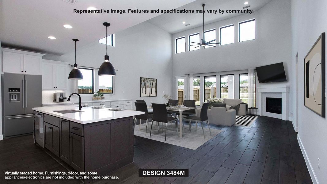 Furnished interior view inside a new home in Sienna, Missouri City (Image 3).