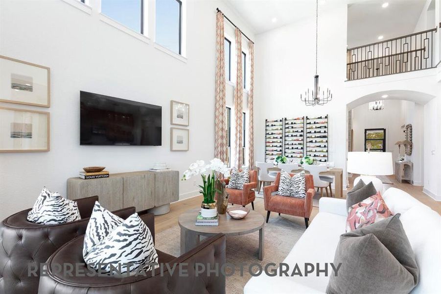 Furnished interior view inside a new home in Myrtle Creek, Waxahachie (Image 8).