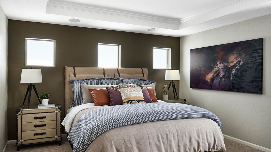 Representative furnished interior of a home built from the Stella by Taylor Morrison in Farmlore, Brighton (Image 50). Representative furnished interior of a home built from the Stella by Taylor Morrison in Farmlore, Brighton (Image 50).