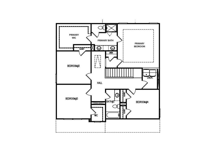 2D floor plan layout of this home in Sutton's Landing, Statham, GA (Image 3).