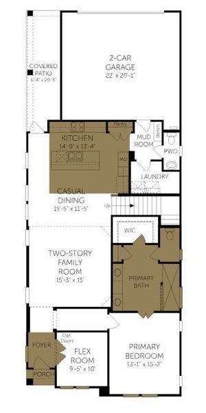 2D floor plan layout of this home in Landmark, Denton, TX (Image 2). 2D floor plan layout of this home in Landmark, Denton, TX (Image 2).